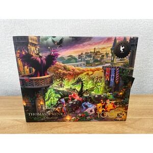 Disney Thomas Kinkade Maleficent 1000 Piece Puzzle Ceaco Silver Select 12450